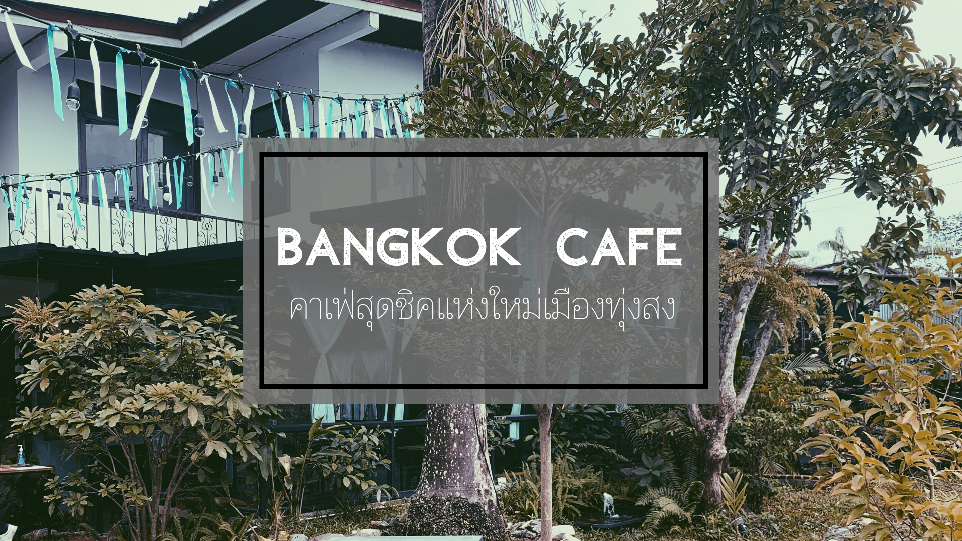 Bangkok cafe คาเฟ่สุดชิคแห่งใหม่เมืองทุ่งสง