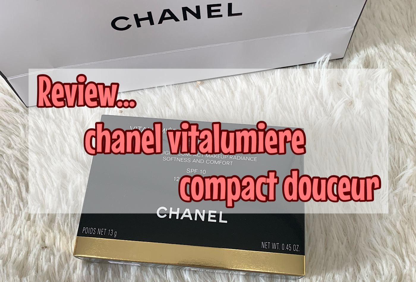 Review..เเป้ง Chanel Vitalumiere Compact Douceur