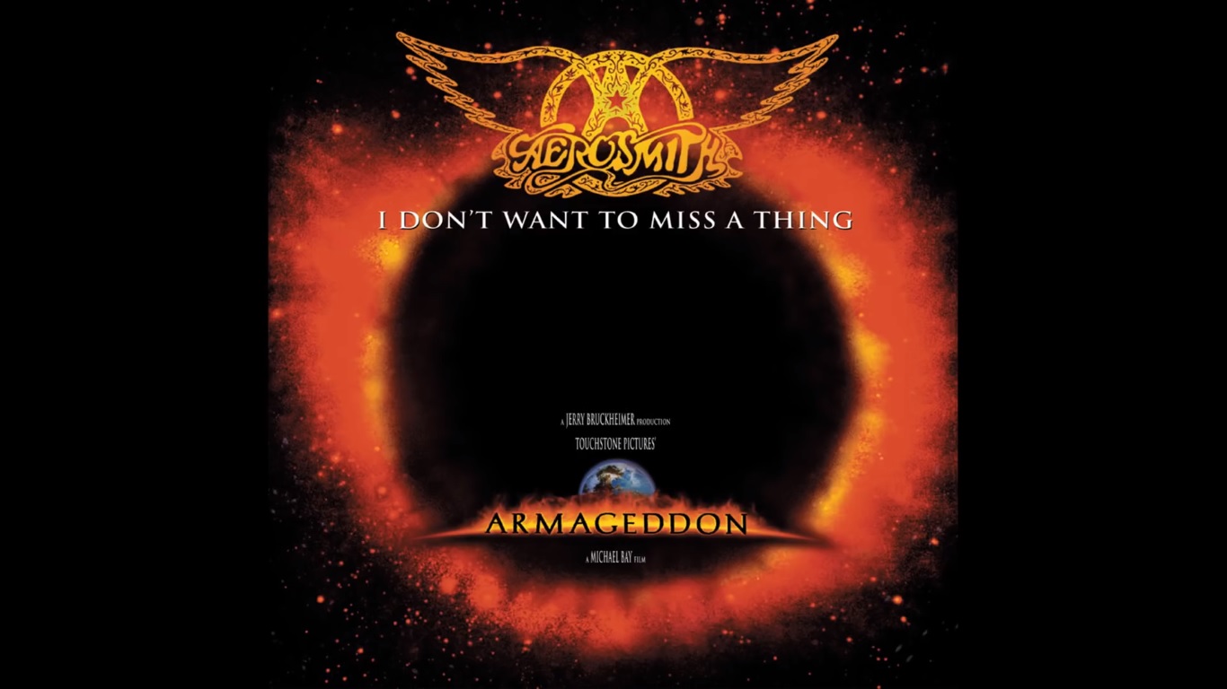 Армагеддон песня аэросмит. Aerosmith i don't want to Miss a thing. Аэросмит Армагеддон. Виниловая пластинка Aerosmith i don't want to Miss a thing. Armageddon OST.