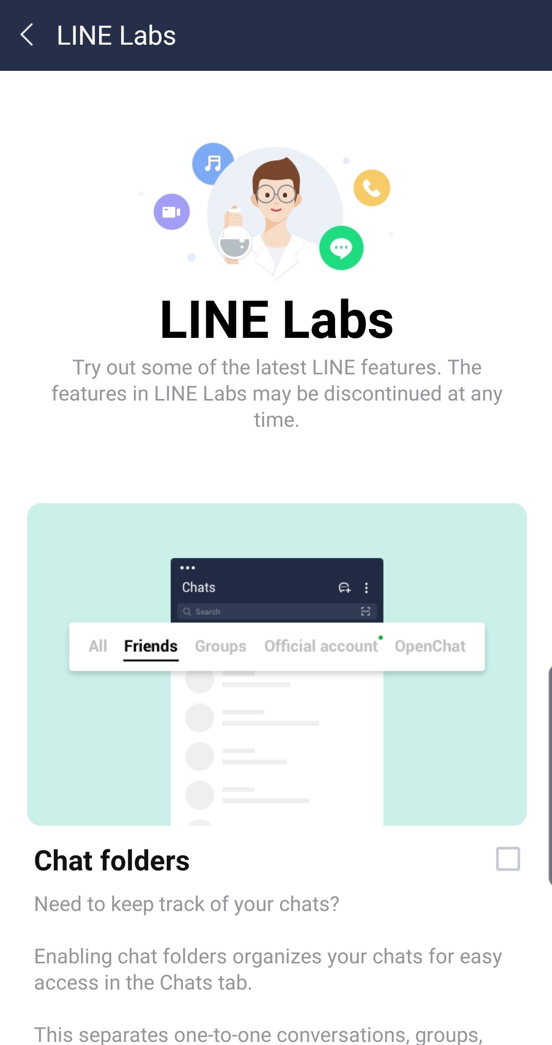 Line จัดแชทให้เป็นระเบียบด้วยฟีเจอร์ Line Labs - Indigital